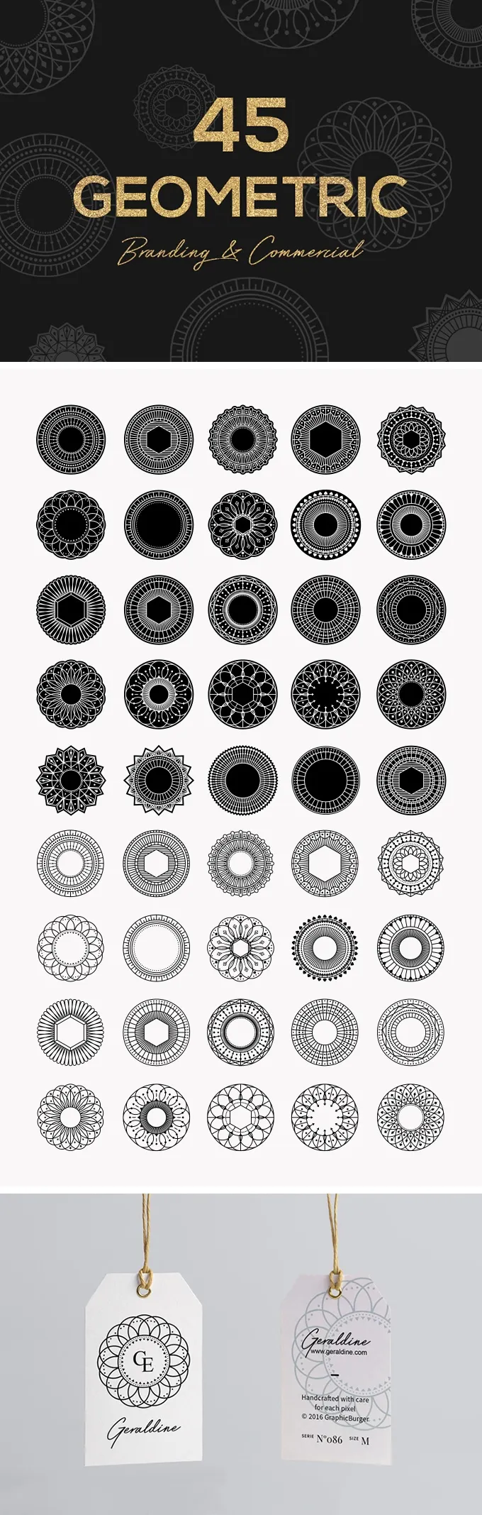 45 Geometric Vector Shapes