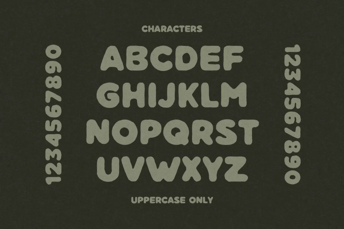 Roundhe - Bold Rough Display Font