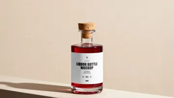 Liquor Bottle Mockup