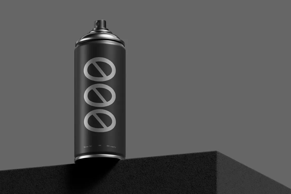 Spray Can Mockup