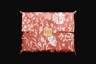 Gift Wrap Package Mockup