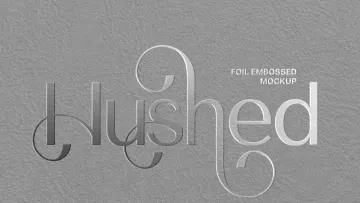 Silver Foil Mockup
