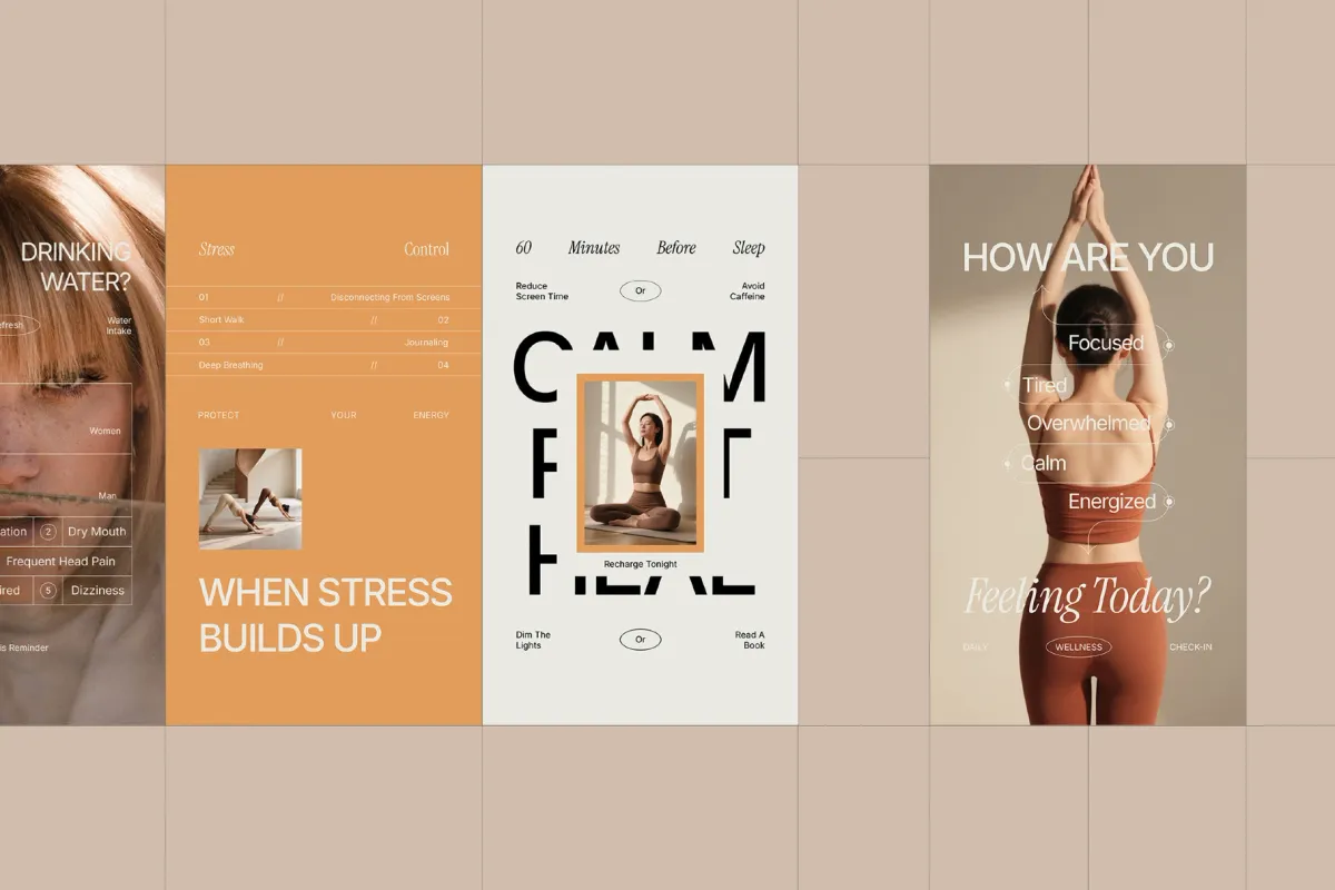 Wellness Instagram Pack - Adobe Template