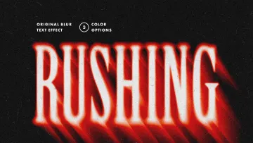 Rushing Blur Text & Logo Effect