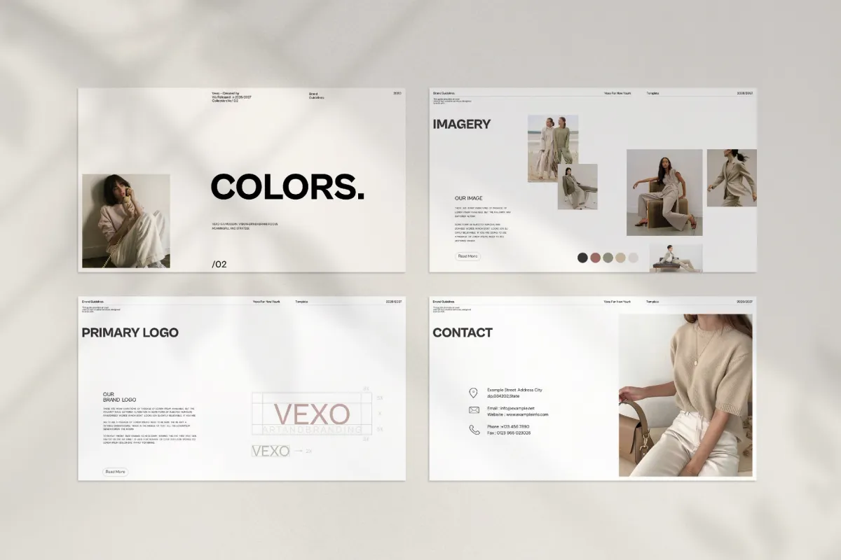 Vexo Brand Guidelines Presentation Template