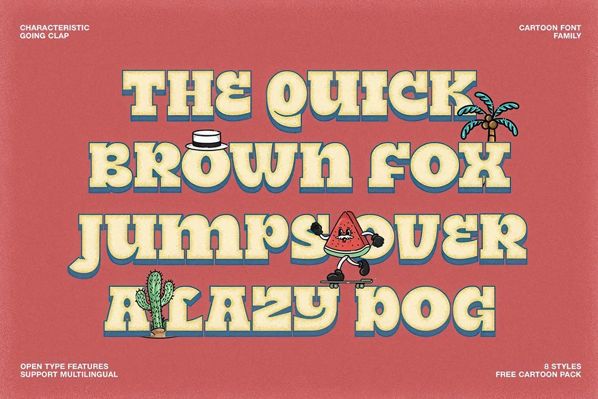 Going Clap - Slab Serif Font