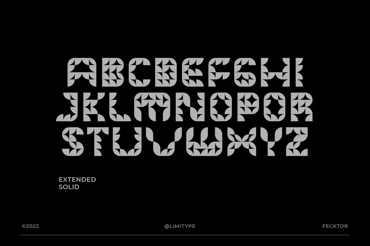 Fecktor — Modern Art Deco Font