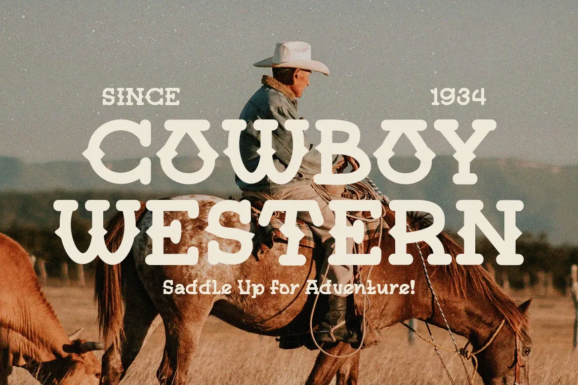 Bungo Western - Western Display Font