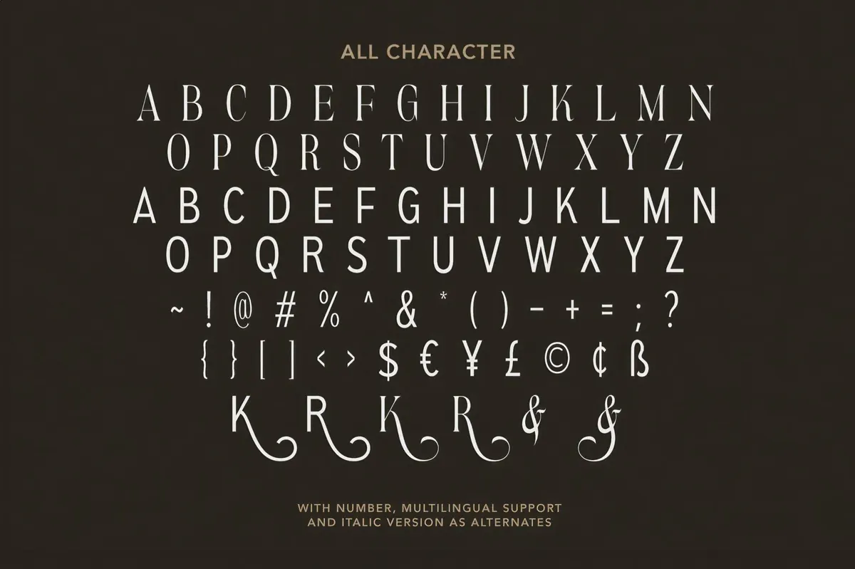 Black Charms — Condensed Font Duo