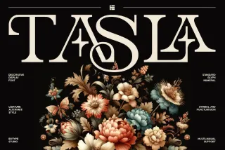 Tasla - Vintage Decorative Serif Font