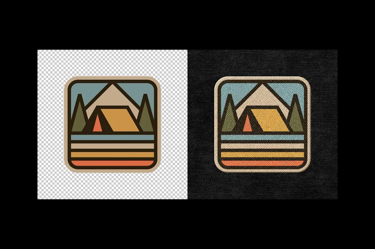 Patch Embroidery Logo Mockup
