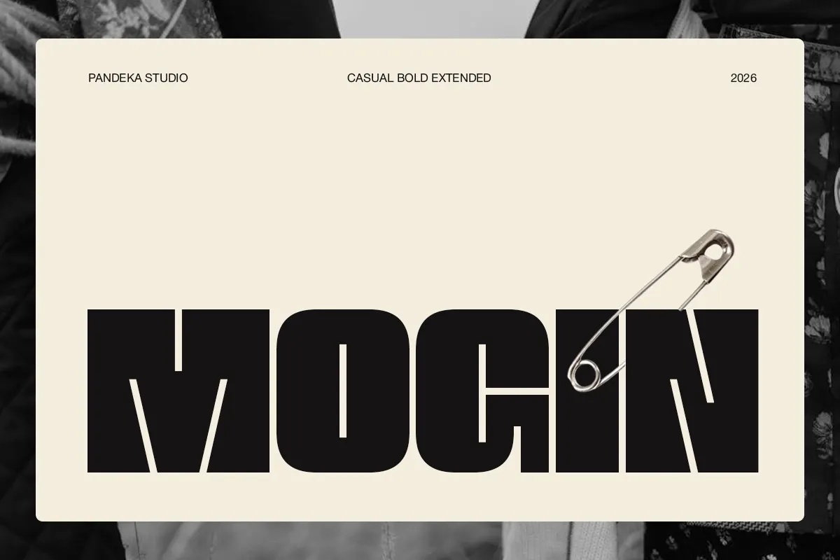 Mogin - Bold Extended Display Font