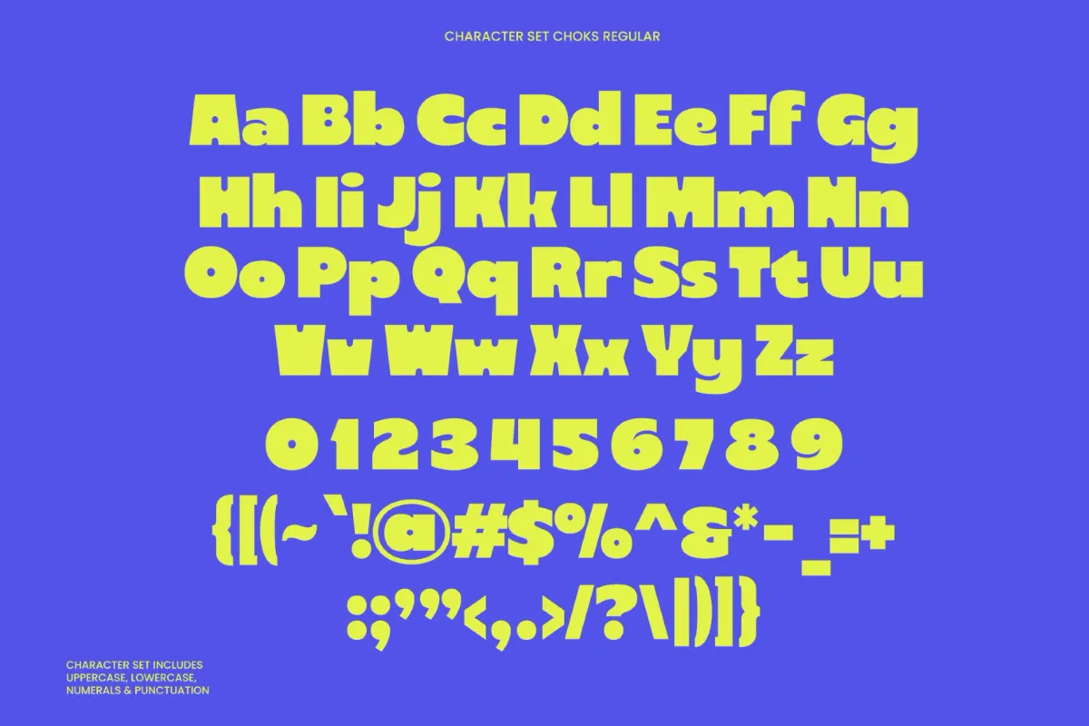 Choks - Heavy Bold Branding Font