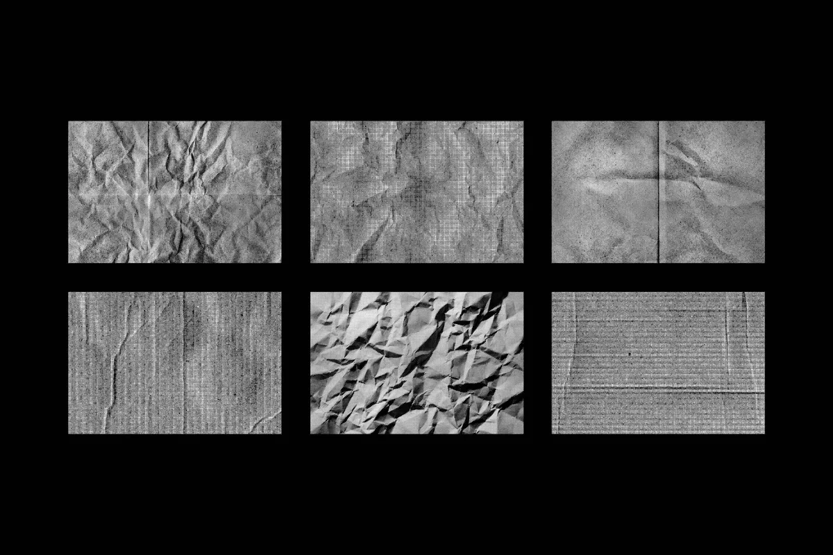 Halftone Papers Texture Collection