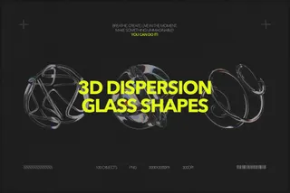 3D Dispersion Glass Shapes