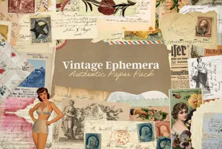 Vintage Ephemera Paper Pack