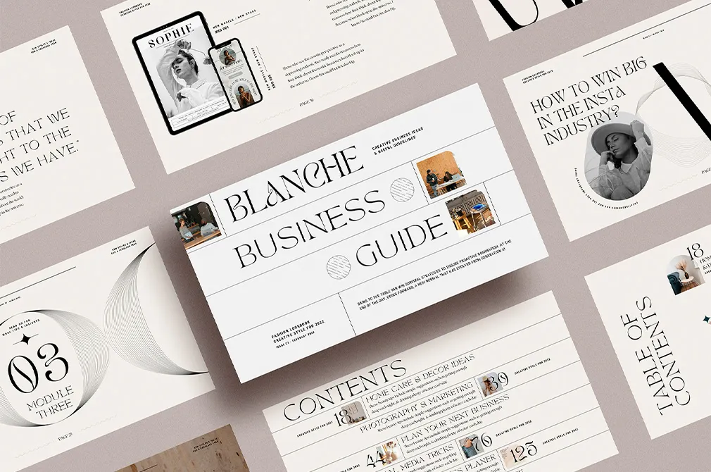 Blanche Canva Presentation Creator