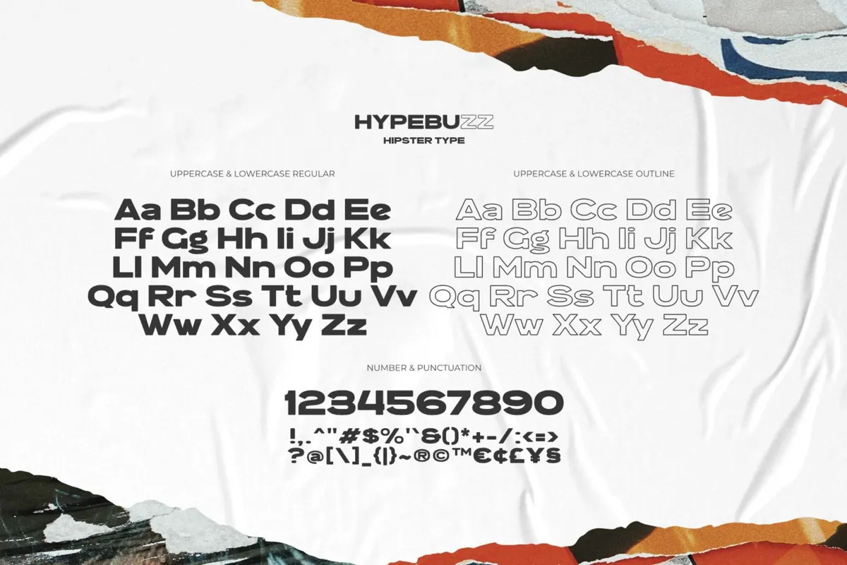 Hypebuzz - Hipster Font