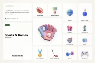 3D Sports & Games Icons