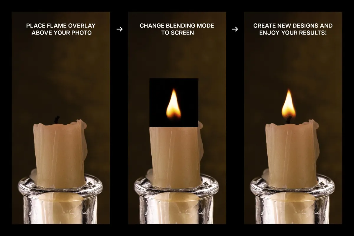 30 Flame Overlays