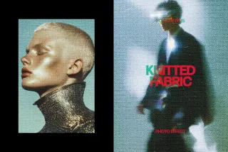 Knitted Fabric Photo Effect