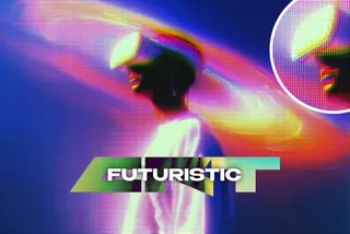 Futuristic CRT Photo Effect