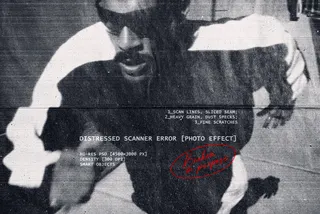 Distressed Scanner Error Photo Effect