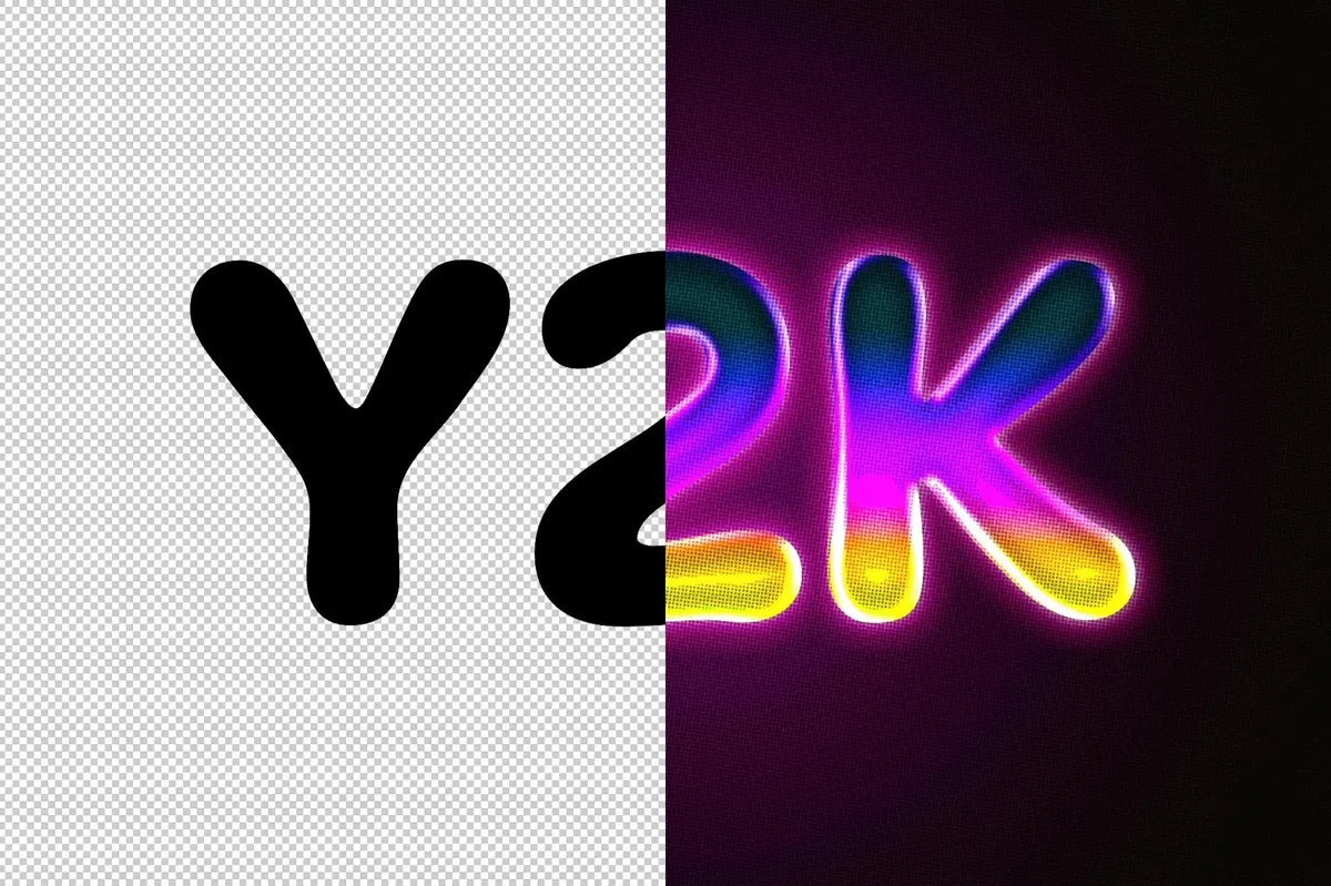 Y2K Text & Graphics Effect