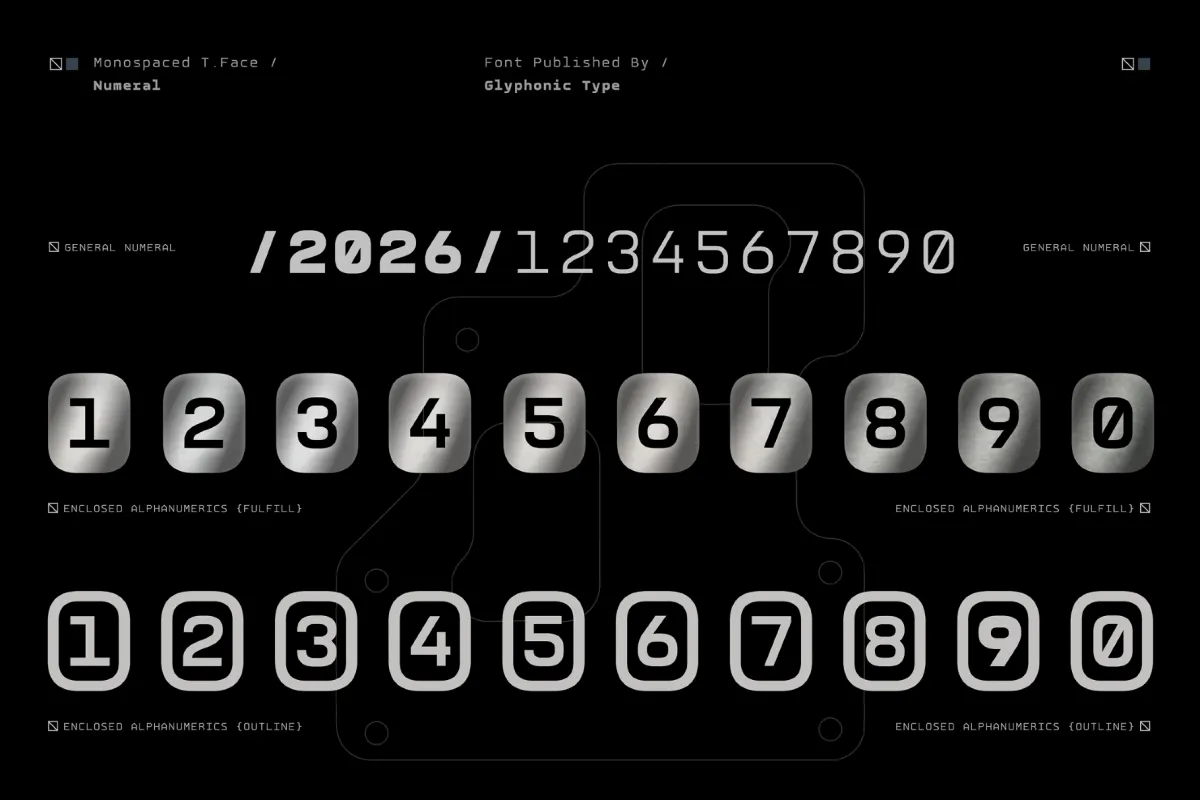 GC Robuto Mono - Tech Monospace Font
