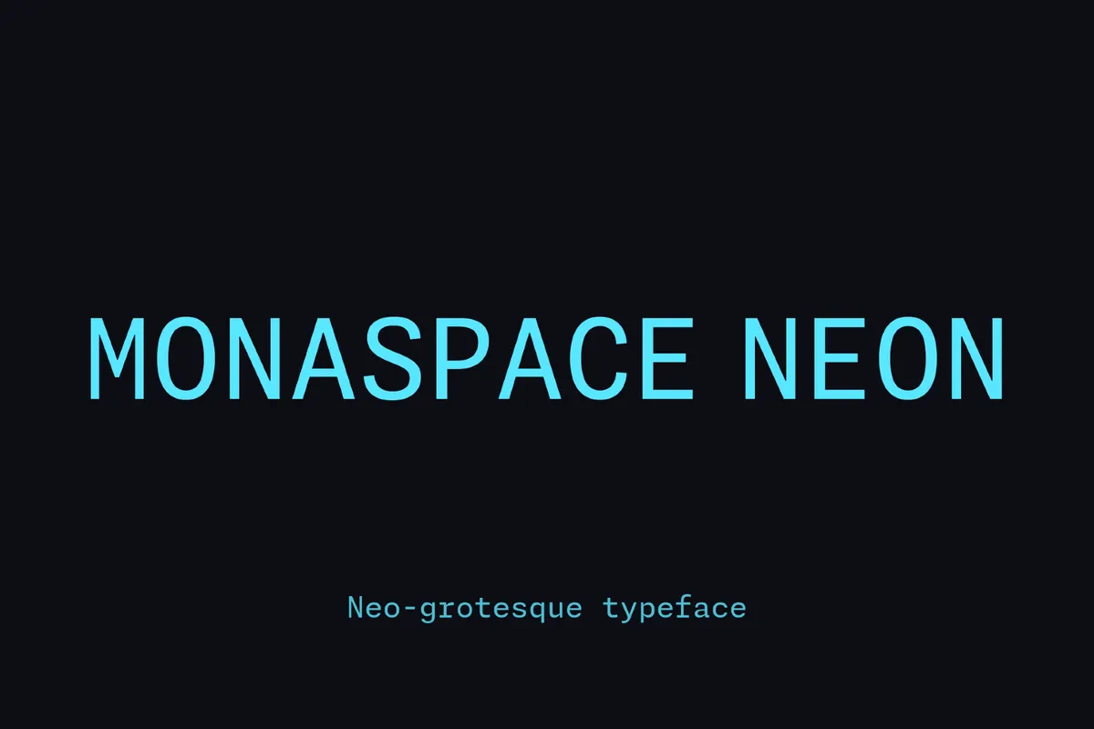 Monaspace Neon Font Family