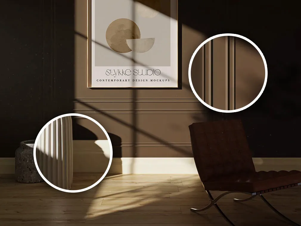 Animated Framed Poster Mockup Scenes