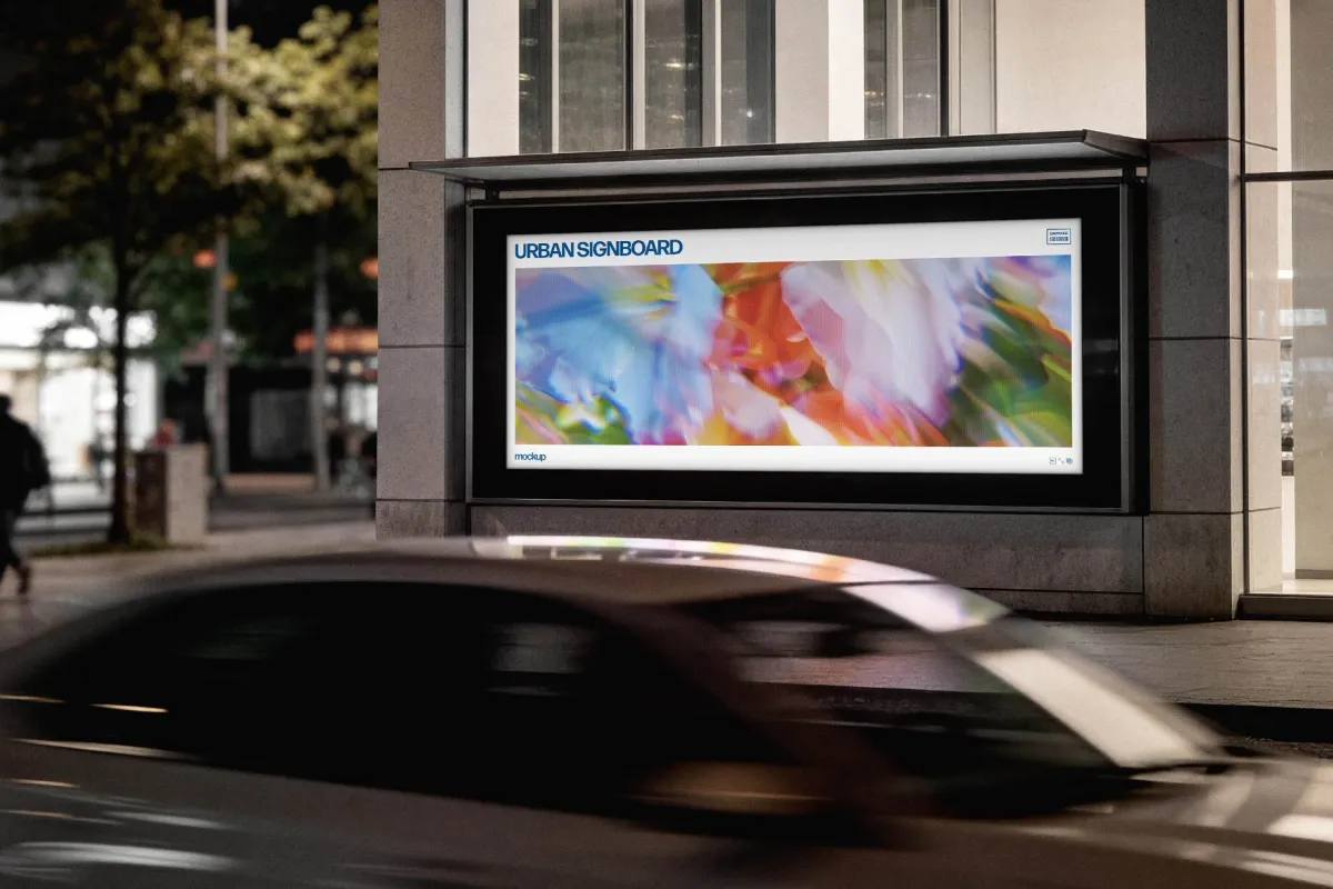Urban Signboard Mockup