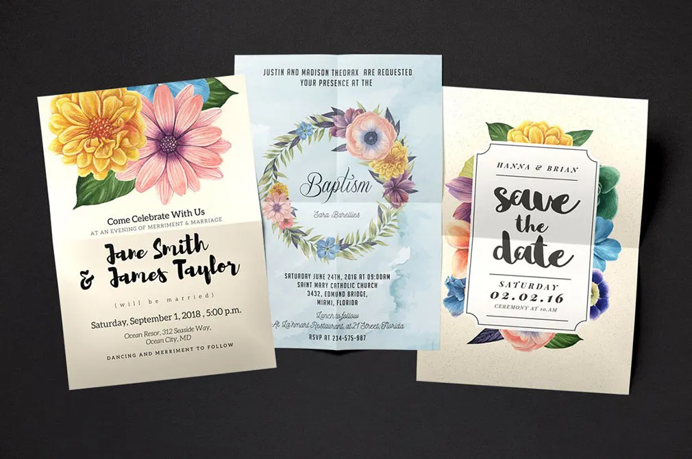 Watercolor Flowers Collection