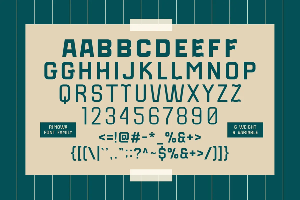 SFC Rimowa - Geometric Sans Font Family