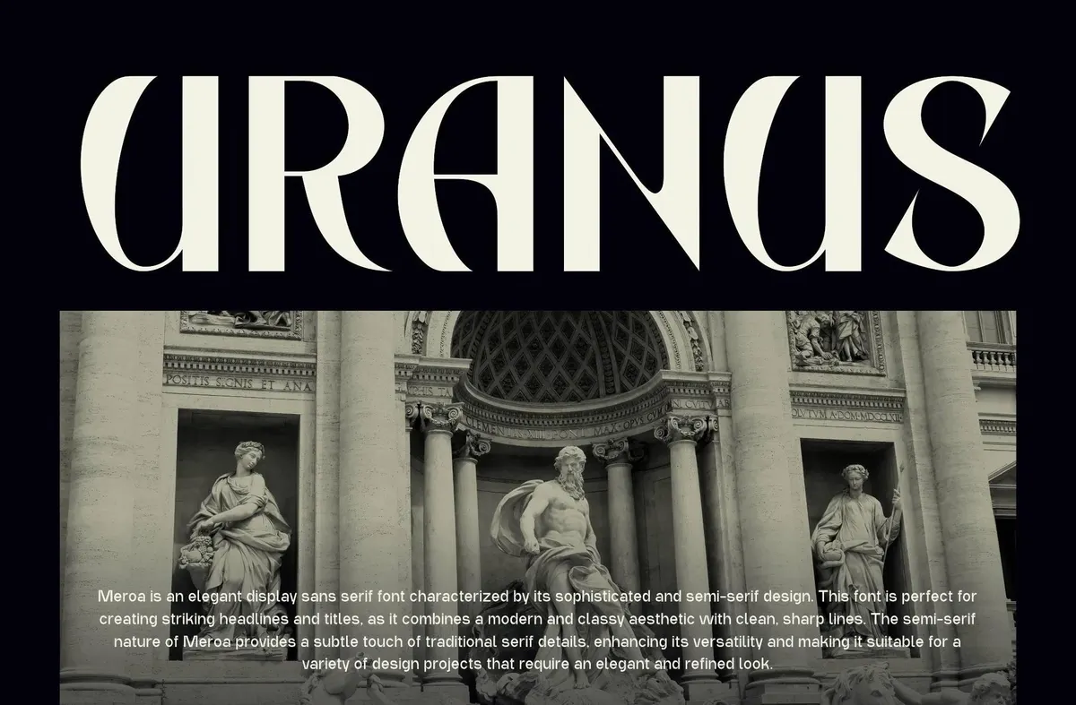 Meroa — Display Sans Serif Font