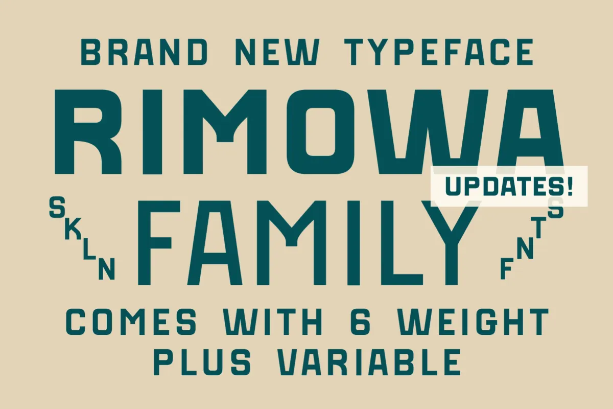 SFC Rimowa - Geometric Sans Font Family
