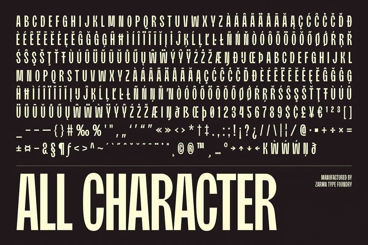 Moldin — Condensed Sans Serif Font