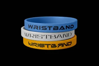 Stacked Rubber Wristbands Mockup