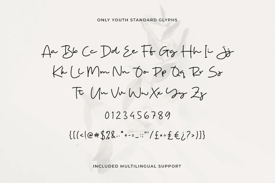 Only Youth - Signature Handwritten Font