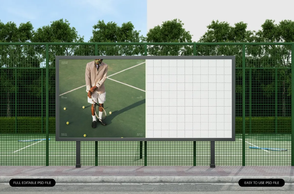 Court Banner Mockup