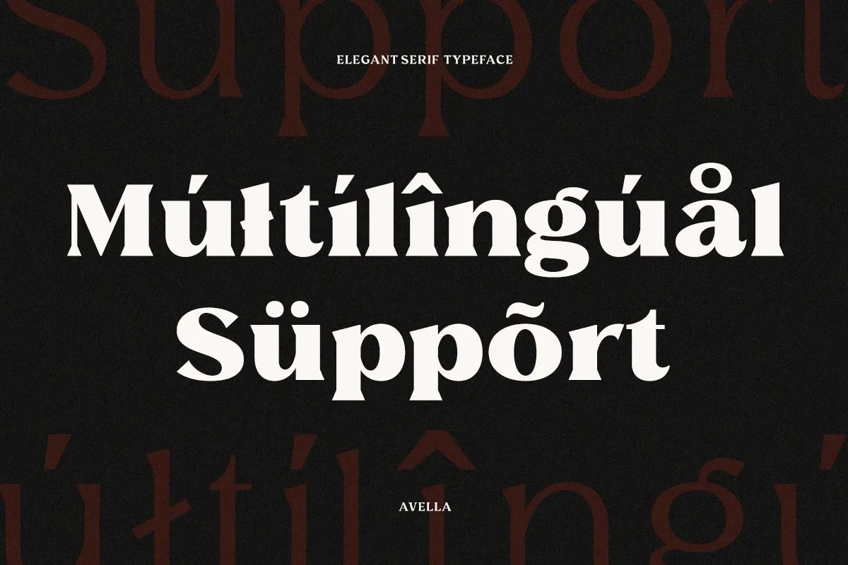 Avella - Luxury Fashion Serif Typeface