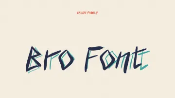 Bro - Punk Font Family