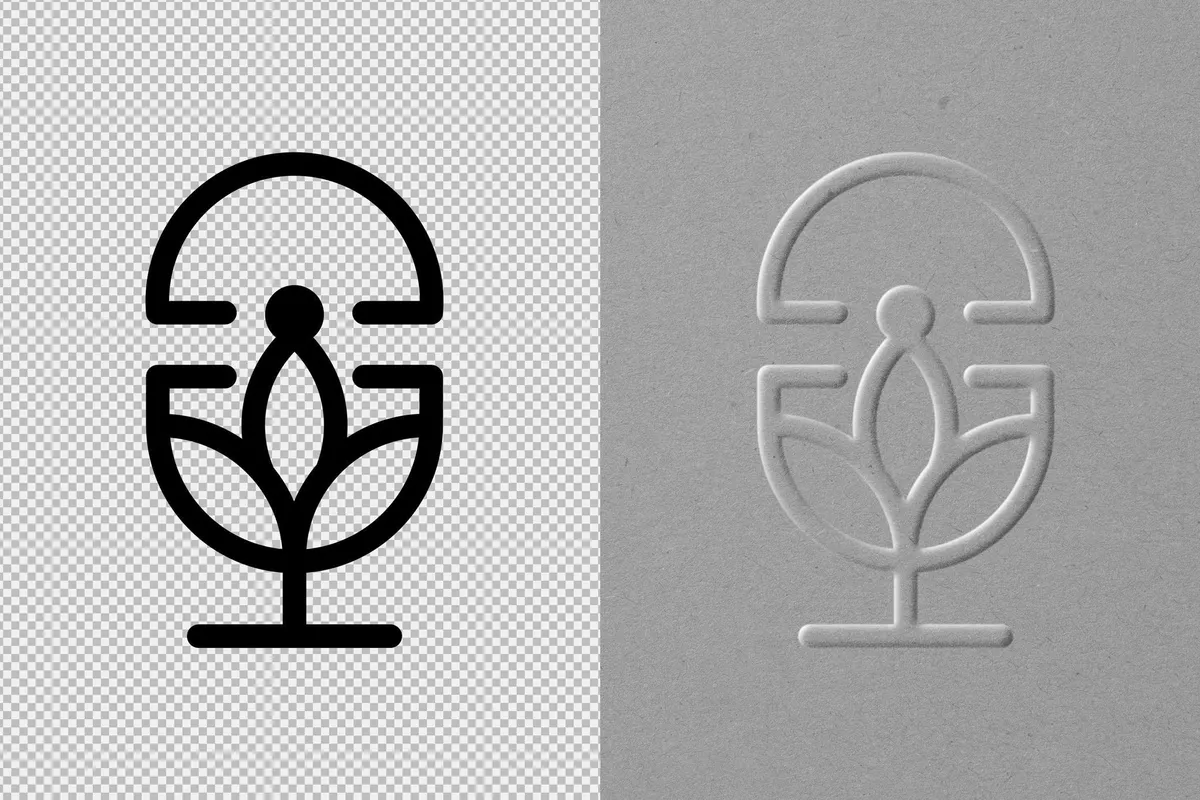 Embossing & Debossing Logo Mockup