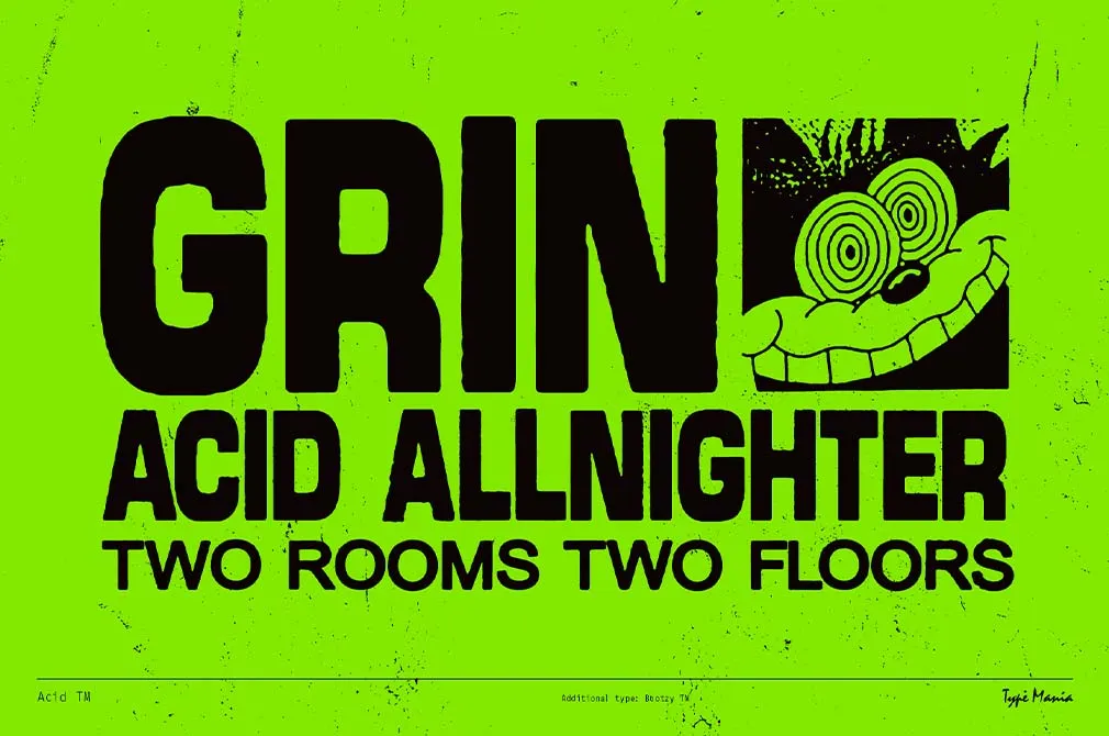 Acid TM — Rugged Dynamic Typeface