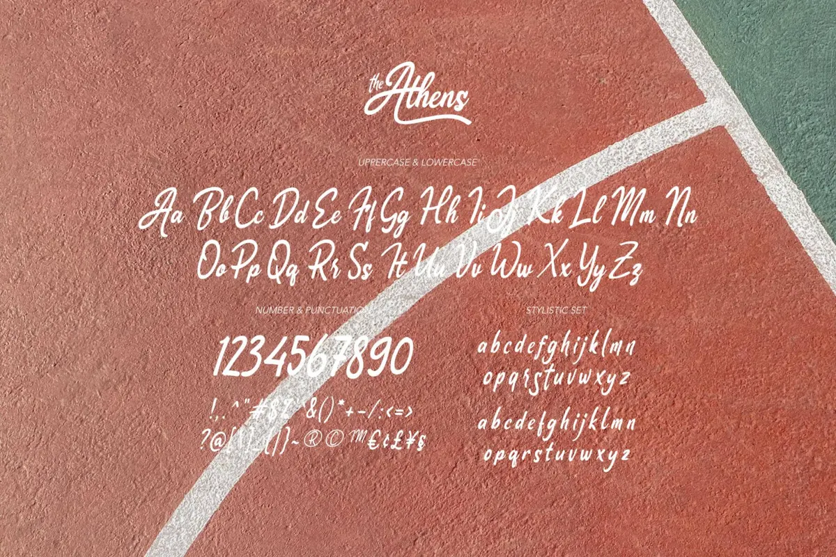 The Athens - Ribbon Font
