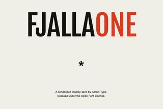 Fjalla One - Free Condensed Display