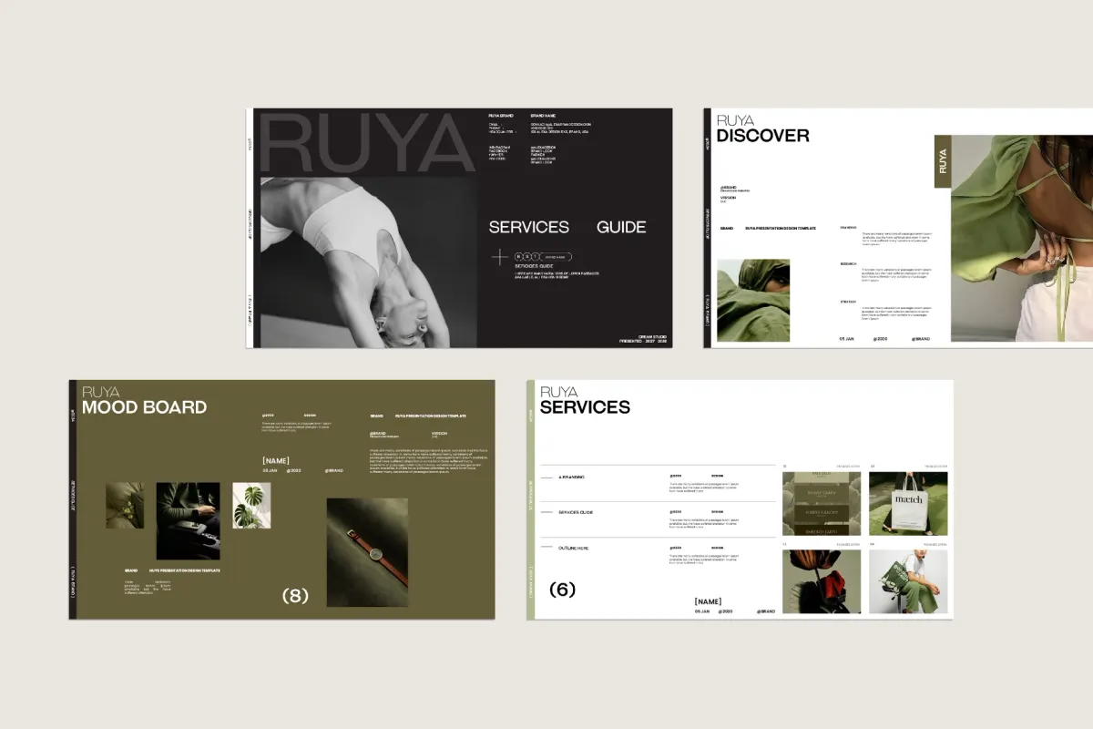 RUYA / Service Guide Presentation Template