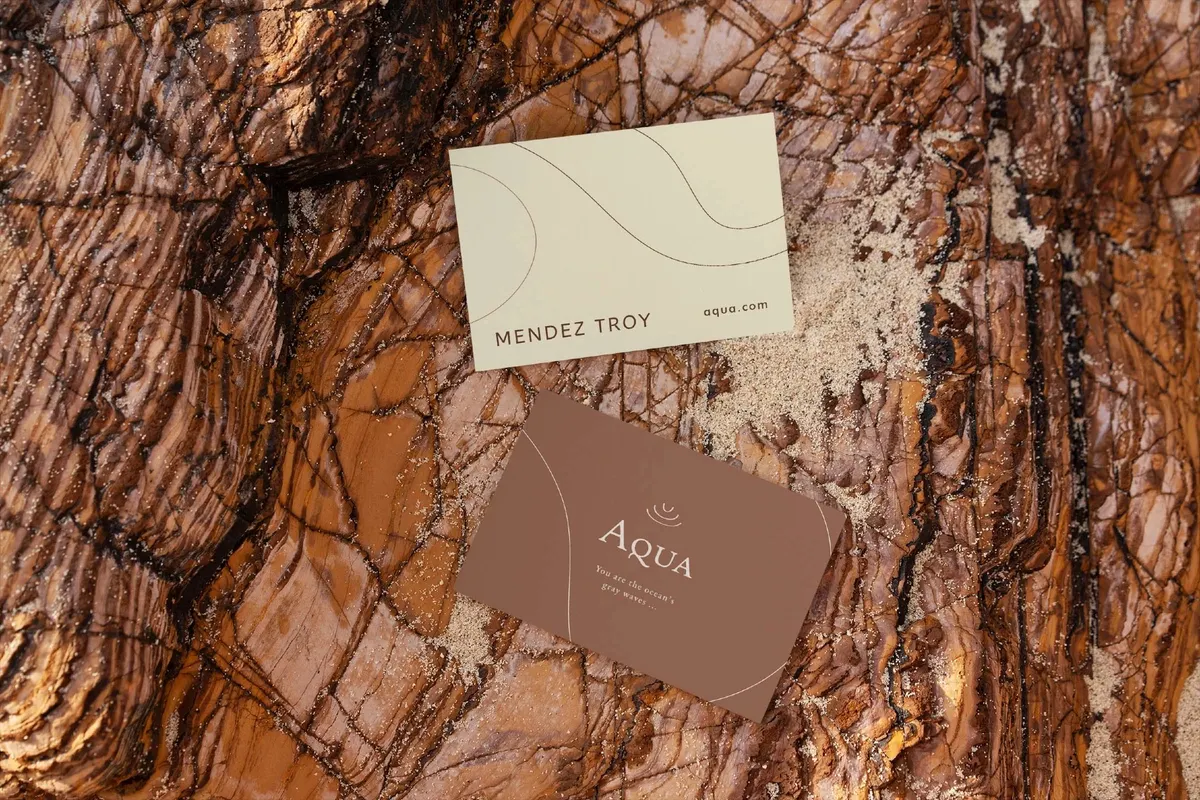 Nature Business Card Mockup