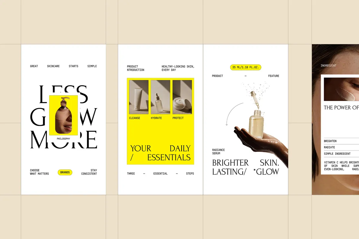 Skincare Instagram Template Pack Adobe Template - Luura