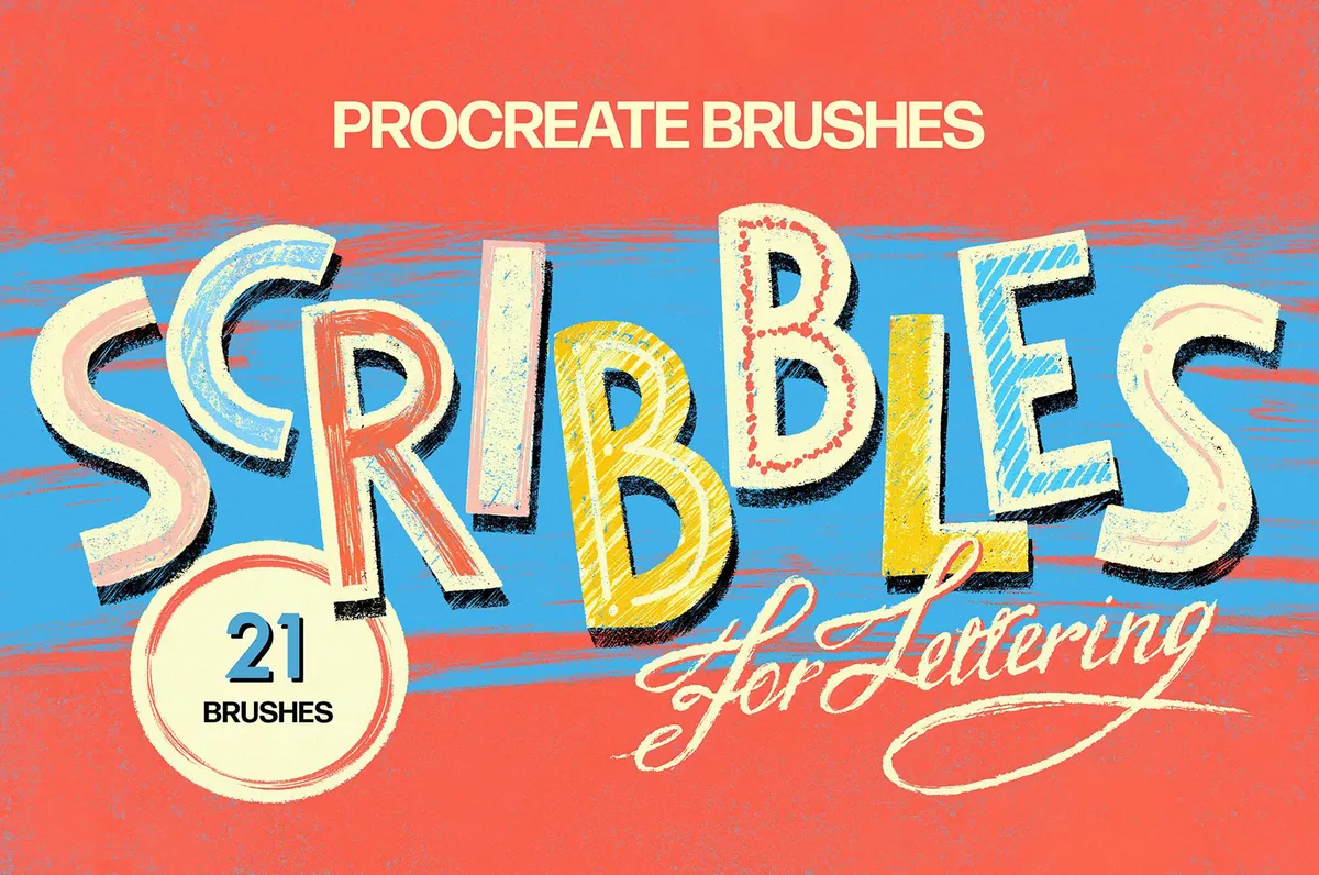 Crayon and Pencil Procreate Brushes